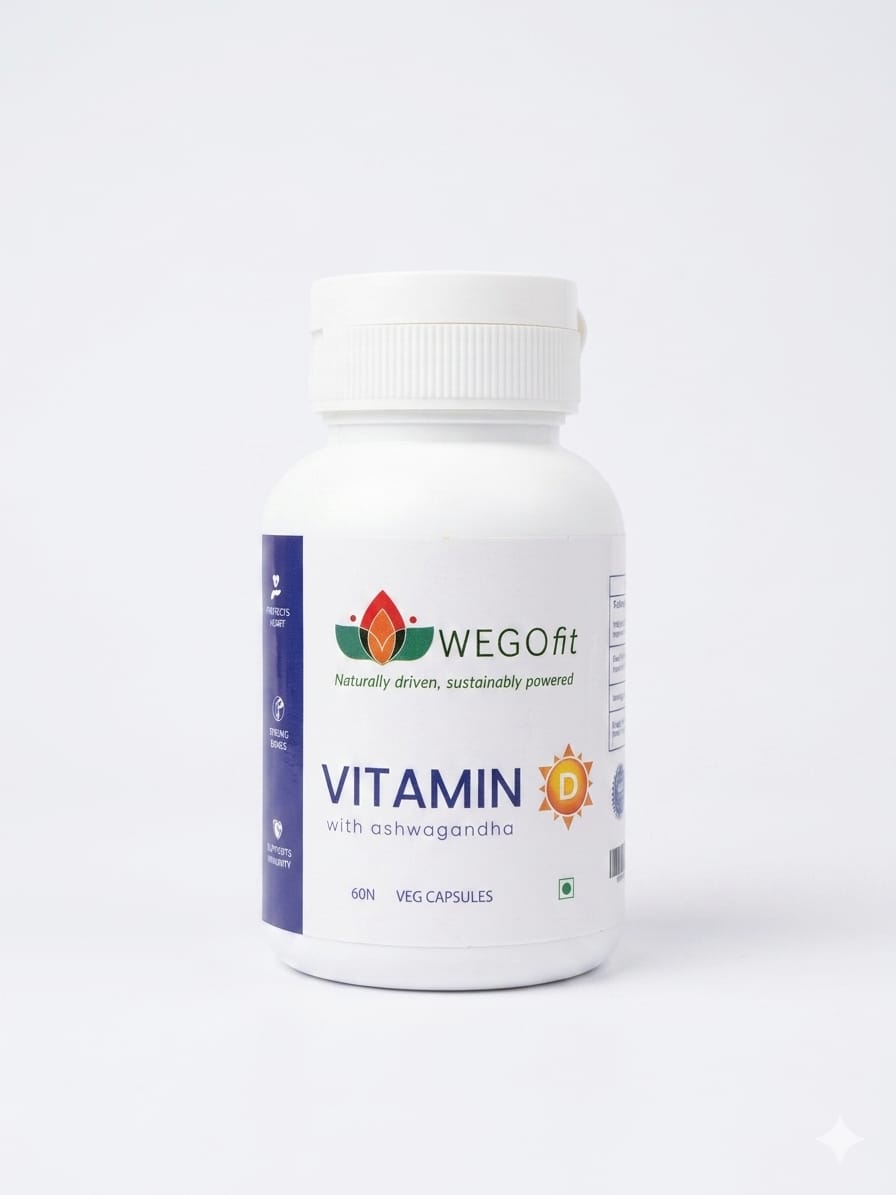 Health Supplement Vitamin D with Ashwagandha